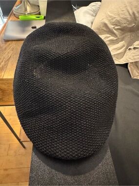 CA4LA Men's Black Knit Flat Cap - Designer Inspired